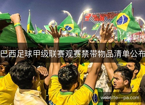 巴西足球甲级联赛观赛禁带物品清单公布